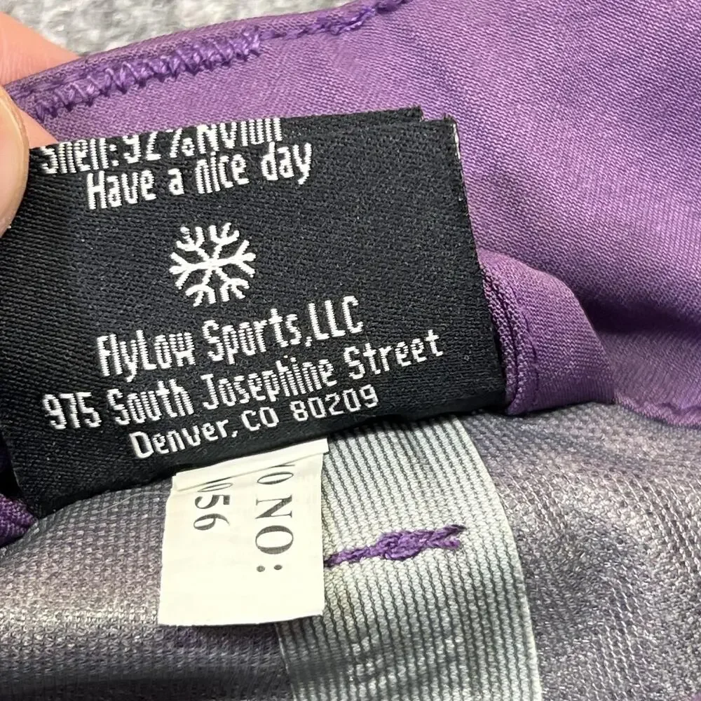 Flylow Snow Pants Womens Medium Purple Waterproof Ski Snowboard Zip Pockets - Picture 12 of 16